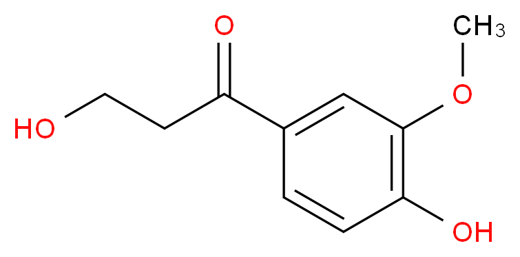 3-hydroxy-1-(4-hydroxy-3-methoxyphenyl)propan-1-one_分子结构_CAS_2196-18-1