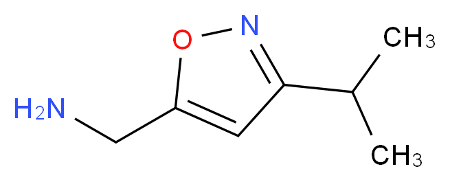 [3-(propan-2-yl)-1,2-oxazol-5-yl]methanamine_分子结构_CAS_543713-30-0