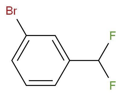 1-bromo-3-(difluoromethyl)benzene_分子结构_CAS_29848-59-7