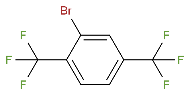 2-Bromo-1,4-bis(trifluoromethyl)benzene_分子结构_CAS_7617-93-8)