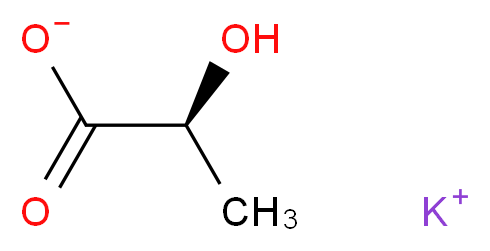 L-乳酸钾 溶液_分子结构_CAS_85895-78-9)