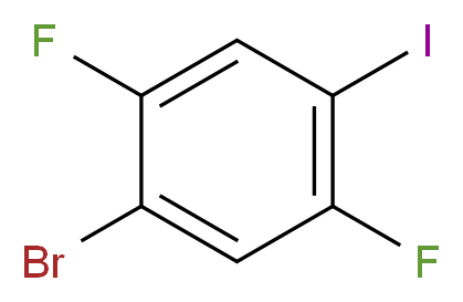 4-Bromo-2,5-difluoroiodobenzene_分子结构_CAS_145349-66-2)