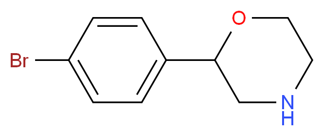 2-(4-bromophenyl)morpholine_分子结构_CAS_83555-73-1