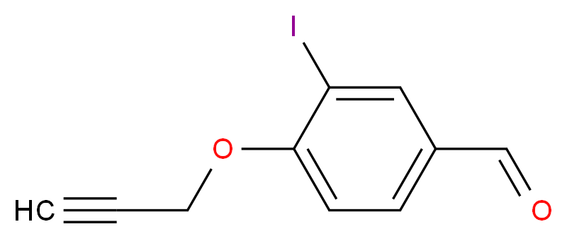 3-iodo-4-(prop-2-yn-1-yloxy)benzaldehyde_分子结构_CAS_812642-63-0)