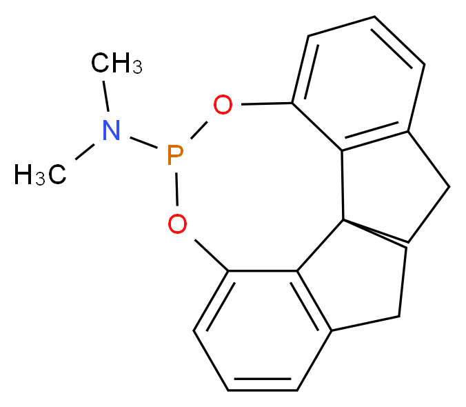 N,N-dimethyl-9,11-dioxa-10-phosphapentacyclo[10.6.1.1<sup>1</sup>,<sup>4</sup>.0<sup>1</sup><sup>6</sup>,<sup>1</sup><sup>9</sup>.0<sup>8</sup>,<sup>2</sup><sup>0</sup>]icosa-4(20),5,7,12,14,16(19)-hexaen-10-amine_分子结构_CAS_443965-14-8