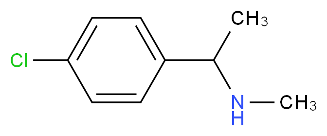 [1-(4-chlorophenyl)ethyl](methyl)amine_分子结构_CAS_51586-23-3