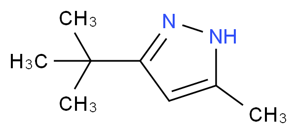 3-(tert-Butyl)-5-methyl-1H-pyrazole_分子结构_CAS_96440-80-1)