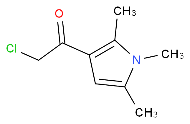 2-chloro-1-(1,2,5-trimethyl-1H-pyrrol-3-yl)ethan-1-one_分子结构_CAS_565195-14-4