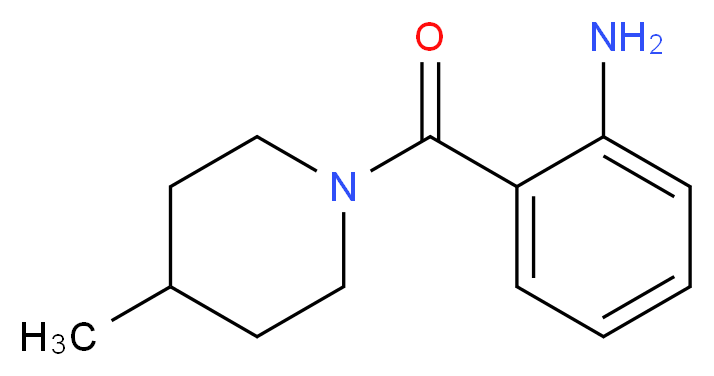 2-[(4-methyl-1-piperidinyl)carbonyl]aniline_分子结构_CAS_401589-03-5)