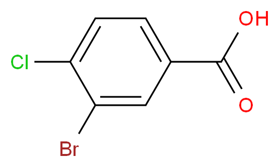 3-Bromo-4-chlorobenzoic acid_分子结构_CAS_42860-10-6)