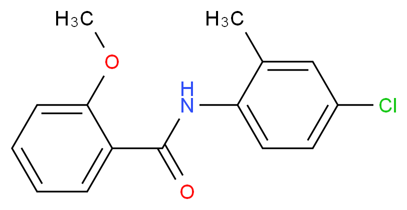 N-(4-Chloro-2-methylphenyl)-2-methoxybenzamide_分子结构_CAS_449155-88-8)