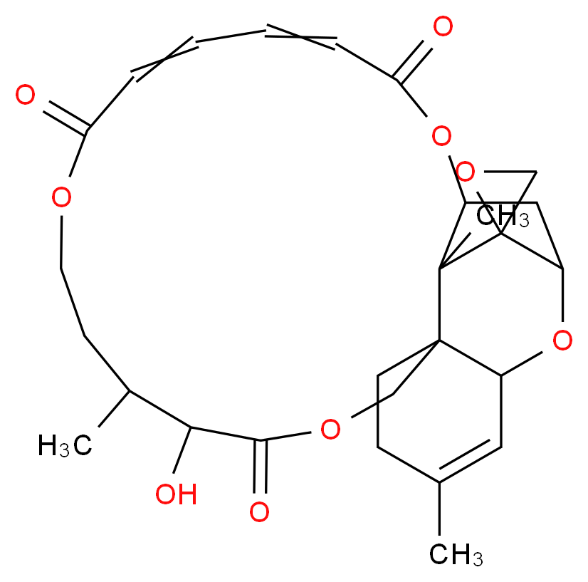 12'-hydroxy-5',13',25'-trimethyl-2',10',16',23'-tetraoxaspiro[oxirane-2,26'-tetracyclo[22.2.1.0<sup>3</sup>,<sup>8</sup>.0<sup>8</sup>,<sup>2</sup><sup>5</sup>]heptacosane]-4',18',20'-triene-11',17',22'-trione_分子结构_CAS_3148-09-2