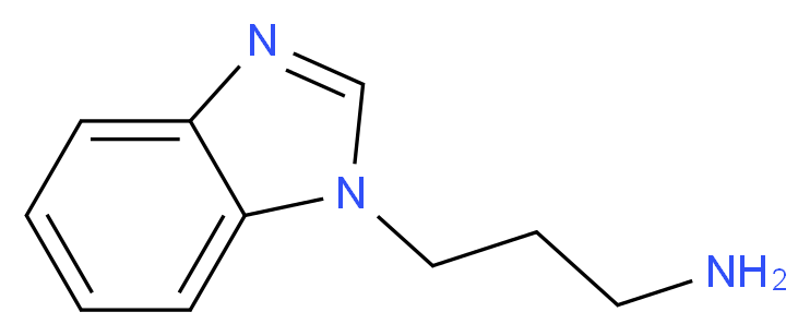 3-(1H-Benzimidazol-1-yl)propylamine_分子结构_CAS_73866-15-6)