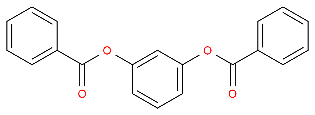 1,3-二苯甲酰氧基苯_分子结构_CAS_94-01-9)