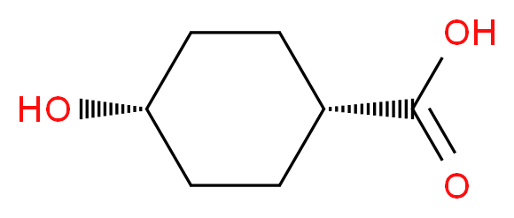 trans-4-Hydroxycyclohexane-1-carboxylic acid_分子结构_CAS_3685-26-5)