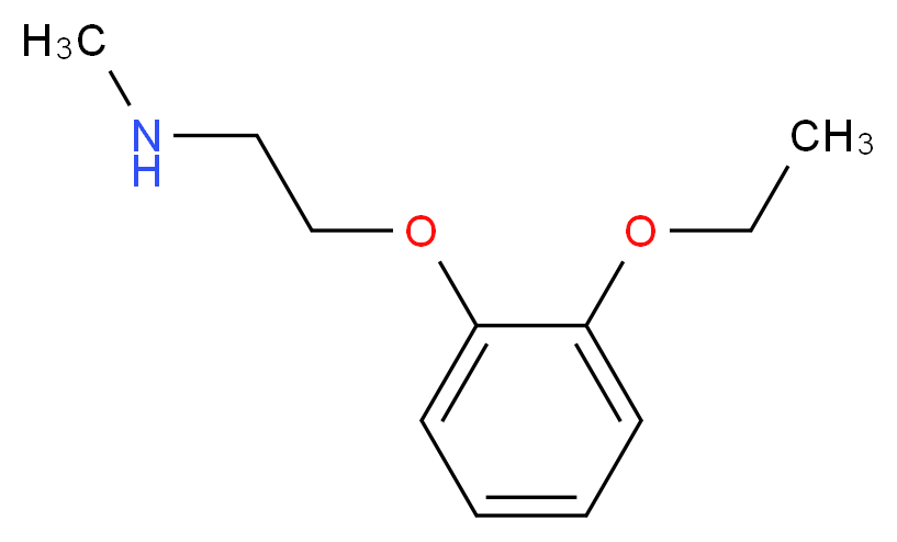 [2-(2-ethoxyphenoxy)ethyl](methyl)amine_分子结构_CAS_6660-49-7