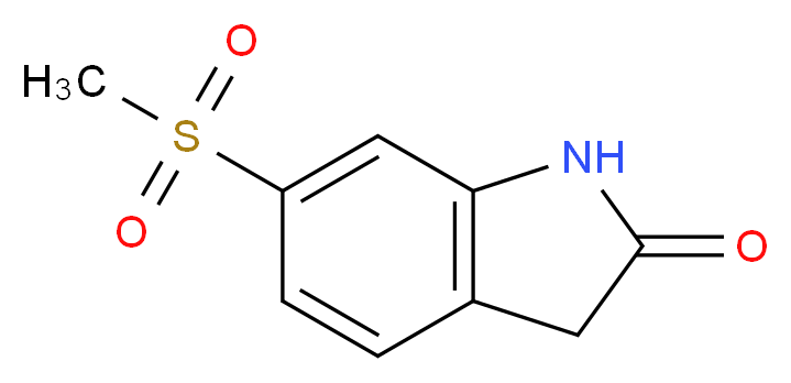 6-(Methylsulfonyl)indolin-2-one_分子结构_CAS_850429-63-9)
