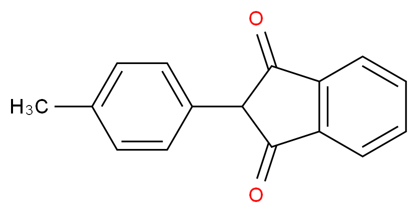 2-(4-methylphenyl)-1H-indene-1,3(2H)-dione_分子结构_CAS_7561-48-0)