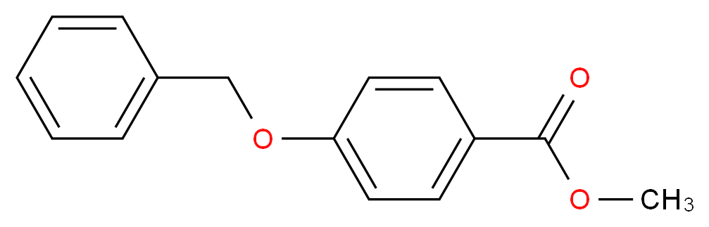 4-苄氧基苯甲酸甲酯_分子结构_CAS_32122-11-5)