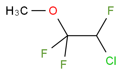 2-chloro-1,1,2-trifluoro-1-methoxyethane_分子结构_CAS_425-87-6