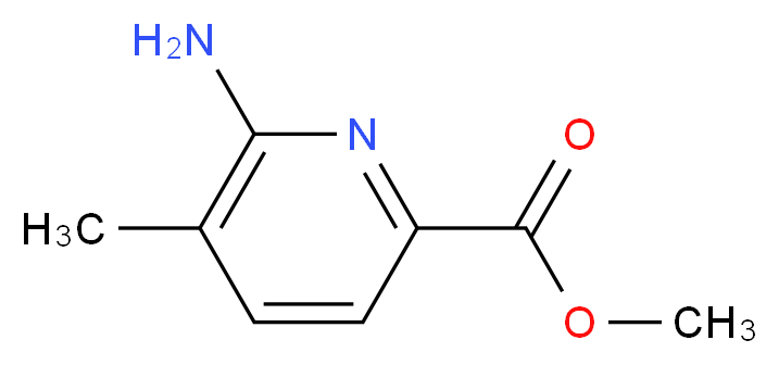 METHYL 6-AMINO-5-METHYLPYRIDINE-2-CARBOXYLATE_分子结构_CAS_)