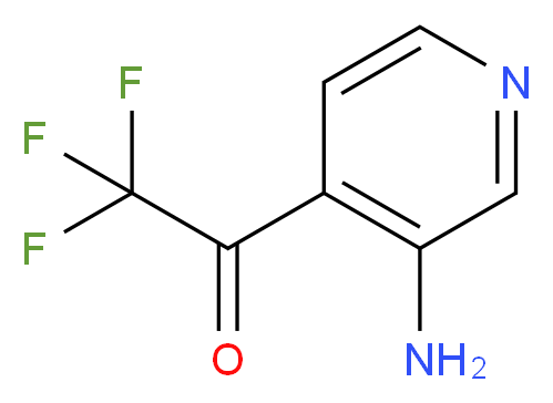 1-(3-aminopyridin-4-yl)-2,2,2-trifluoroethan-1-one_分子结构_CAS_1060804-37-6