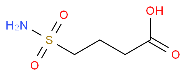 4-Sulfamoylbutyric Acid_分子结构_CAS_175476-52-5)