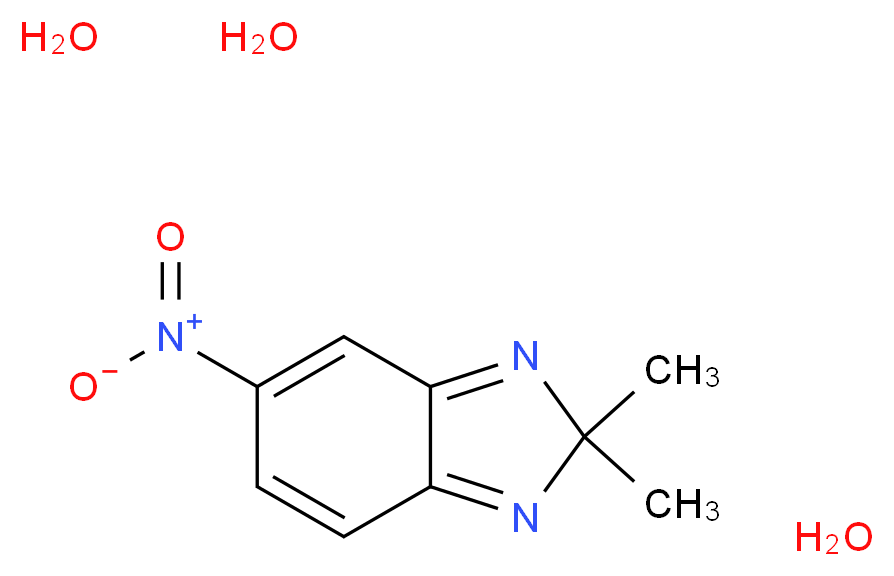 2,2-dimethyl-5-nitro-2H-1,3-benzodiazole trihydrate_分子结构_CAS_306935-58-0