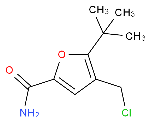5-tert-butyl-4-(chloromethyl)-2-furamide_分子结构_CAS_634171-67-8)