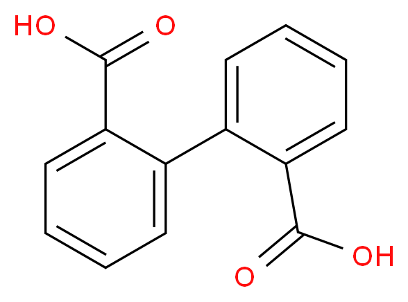 2,2′-联苯二甲酸_分子结构_CAS_482-05-3)