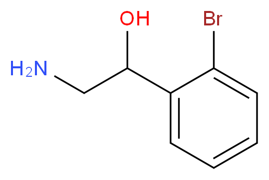 2-Amino-1-(2-bromophenyl)ethanol_分子结构_CAS_71095-20-0)