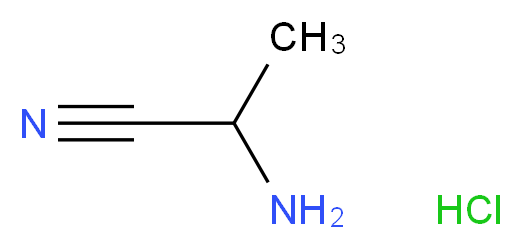 2-aminopropanenitrile hydrochloride_分子结构_CAS_)