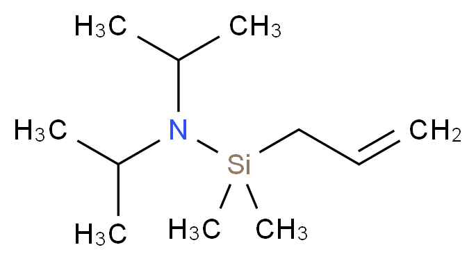 烯丙基(二异丙基氨基)二甲基硅烷_分子结构_CAS_106948-24-7)