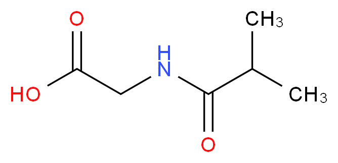 (isobutyrylamino)acetic acid_分子结构_CAS_15926-18-8)