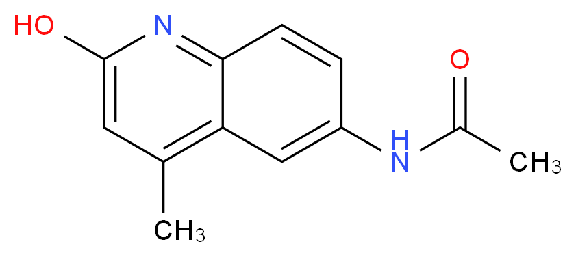 N-(2-Hydroxy-4-methylquinolin-6-yl)acetamide_分子结构_CAS_)