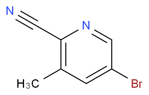 5-Bromo-3-methylpicolinonitrile_分子结构_CAS_156072-86-5)