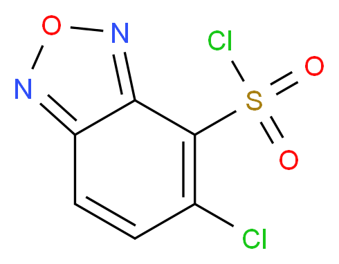 5-Chlorobenzofurazan-4-sulfonyl chloride_分子结构_CAS_175203-78-8)