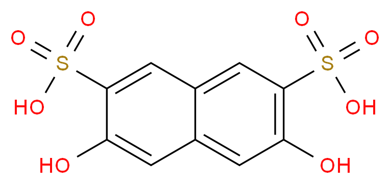 3,6-dihydroxynaphthalene-2,7-disulfonic acid_分子结构_CAS_23894-07-7