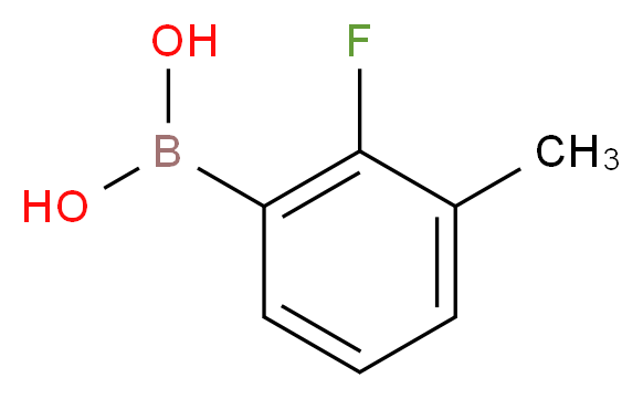 2-FLUORO-3-METHYLPHENYLBORONIC ACID_分子结构_CAS_762287-58-1)