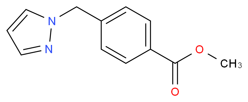 methyl 4-(1H-pyrazol-1-ylmethyl)benzoate_分子结构_CAS_397328-86-8