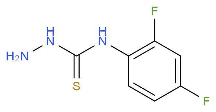 N-(2,4-Difluorophenyl)hydrazinecarbothioamide_分子结构_CAS_206559-58-2)