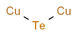 (cupriotellanyl)copper_分子结构_CAS_12019-52-2