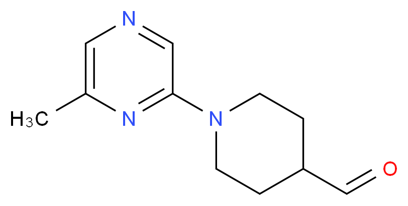 1-(6-methylpyrazin-2-yl)piperidine-4-carbaldehyde_分子结构_CAS_906352-82-7)