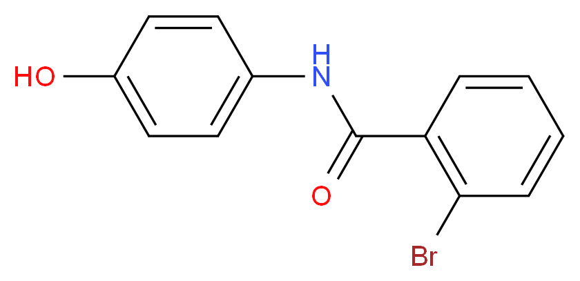 2-bromo-N-(4-hydroxyphenyl)benzamide_分子结构_CAS_92059-97-7