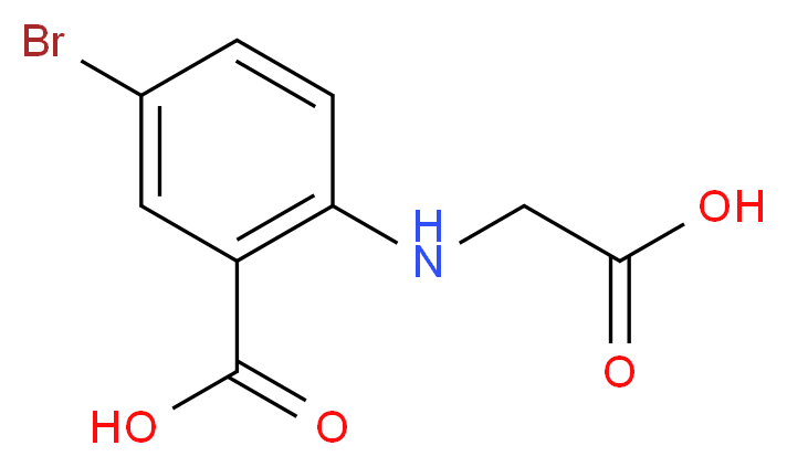 5-bromo-2-[(carboxymethyl)amino]benzoic acid_分子结构_CAS_32253-75-1