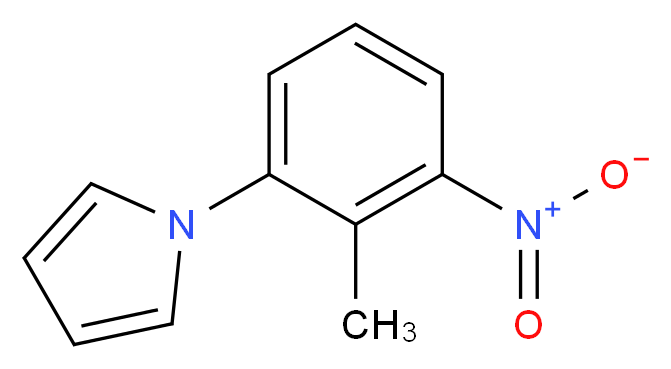 1-(2-methyl-3-nitrophenyl)-1H-pyrrole_分子结构_CAS_52414-57-0