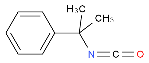 (2-isocyanatopropan-2-yl)benzene_分子结构_CAS_4747-74-4