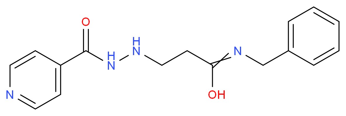 N-benzyl-3-(pyridin-4-ylformohydrazido)propanimidic acid_分子结构_CAS_51-12-7