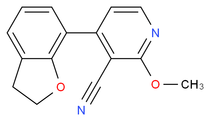 4-(2,3-dihydro-1-benzofuran-7-yl)-2-methoxynicotinonitrile_分子结构_CAS_)