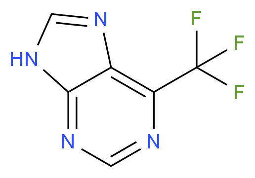 6-(trifluoromethyl)-9H-purine_分子结构_CAS_672-41-3)